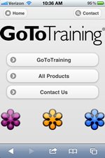 Go To Training Mobile Website