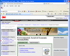 Website development 3M sustainability site