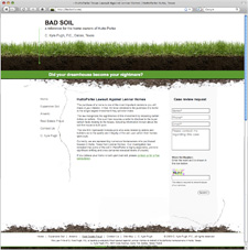 Bad Soil site for the Hutto Parke Lawsuit by Customer Paradigm