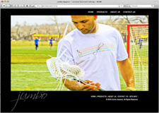Website for Jumbo Apparel Lacrosse inspired clothing by Customer Paradigm