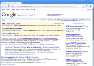 Google Search Results - Natural + CPC