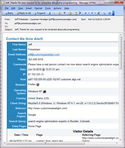SEO Alert Email