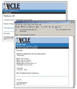 After a person fills out a form, they will receive a personalized success screen and confirmation email.?