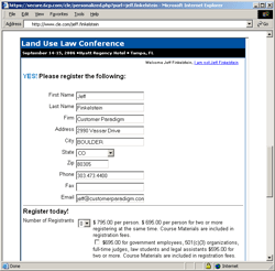survey form