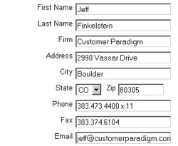 integrated contact me now form system