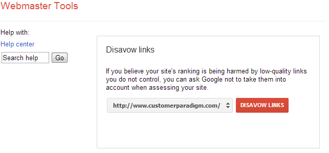 finding the google disavow link tool