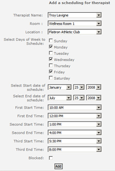 Add new schedule for web-based system
