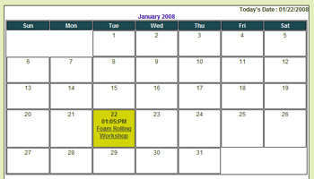 Calendar Event Registration for Appointment Scheduling System
