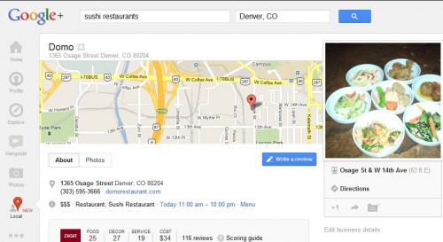 Google Local Result