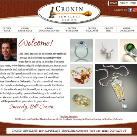 Cronin Jewelers – SEO in Boulder, Colorado