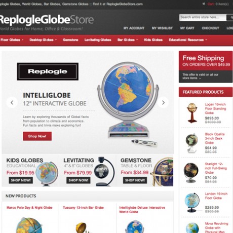 Replogle Globe Store – Magento Development