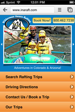 Wilderness Aware Mobile Site
