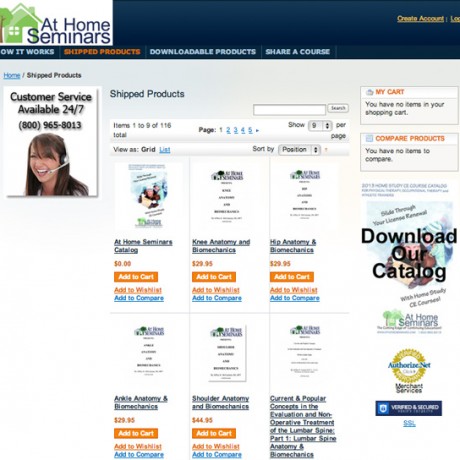 At Home Seminars – Magento Development & Sugar CRM