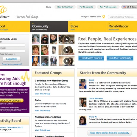 Cochlear – Custom PHP Website Development