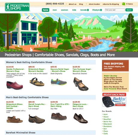 ComfortableShoes.com – Custom eCommerce PHP site
