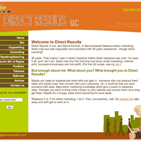Direct Results – Personal Portfolio Site