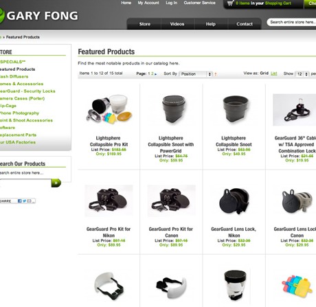 Gary Fong Photography – Magento Enterprise