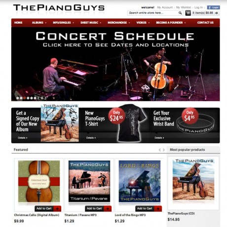 The Piano Guys – Magento Development