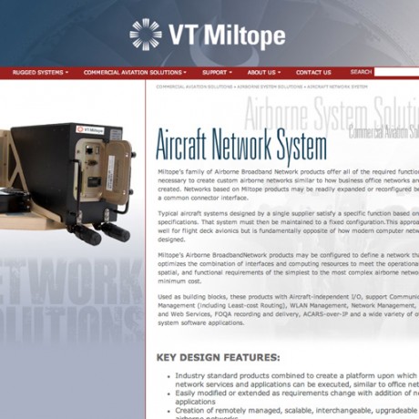 VT Miltope – Web, Print Design & Photography