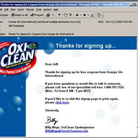 Oxi Clean – HTML Email Campaigns