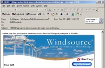 Windsource – Xcel Energy – HTML Email Campaign