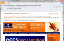 Johns Hopkins University – eCystic Fibrosis – HTML Email