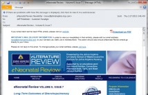 Johns Hopkins University – eNeonatal Review – HTML Email Campaigns