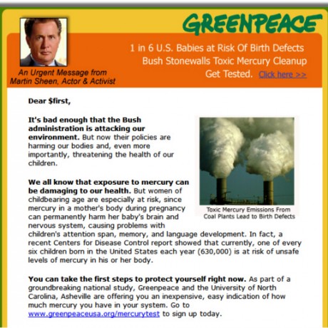 Green Peace – HTML Email