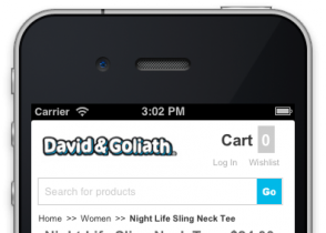 David & Goliath Mobile Magento Website