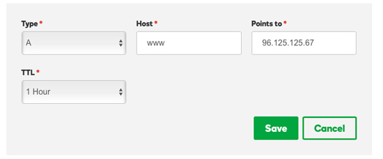 Creating new A record in DNS Zone file