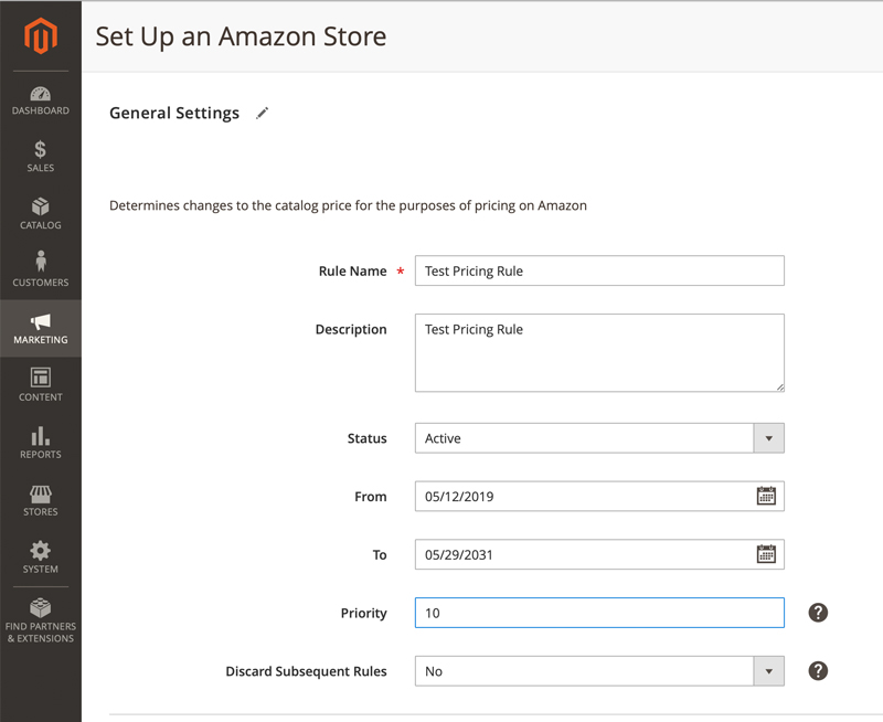 Setting up Pricing Rules