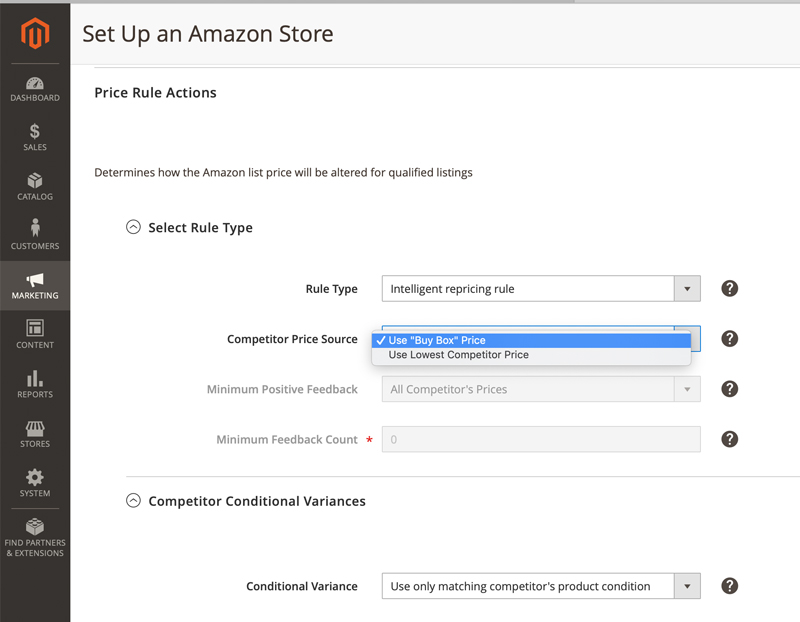 Pricing Rules in Amazon Sales Channel