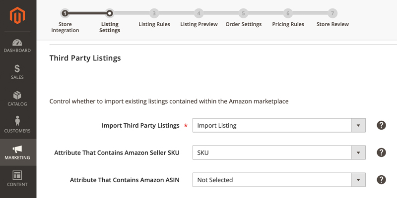Third Party Listings - Amazon Sales Channel