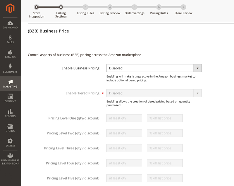 B2B Business Pricing for Amazon Sales Channel