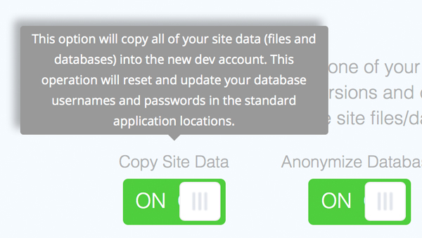 Copy site data for new dev cloud account at Nexcess