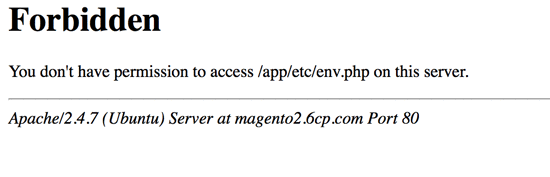Make sure .htaccess is set to disallow access (public) to your Magento 2.0 env.php configuration file