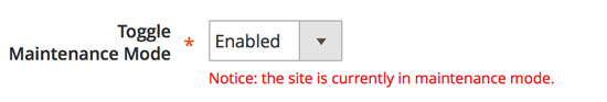 Toggle Maintenance Mode in Magento 2.0 - from Admin
