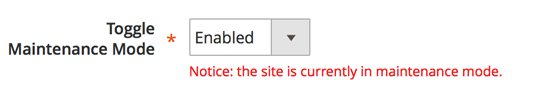 Toggle Maintenance Mode in Magento 2.0 - from Admin