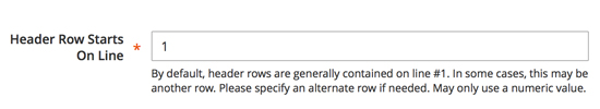 Magento 2.0 Inventory Synch - Header Row starts on line 1