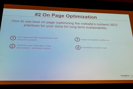 #2 on page optimization