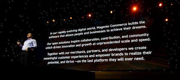 Magento's new mission / values statement: