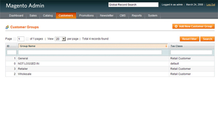 Magento - Customizing Customer Groups