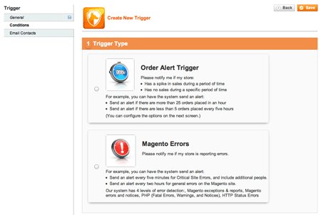 Watchdog - Select Type of Trigger