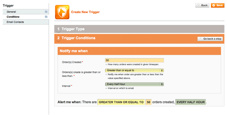 Magento - Order Trigger Alert