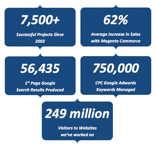 Magento Development Website Statistics