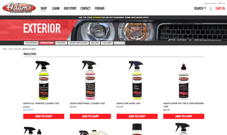 Magento - Category Page - Laptop View