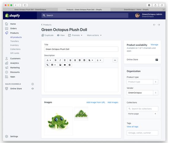 Shopify Admin - Product Description and Image Editing Tutorial