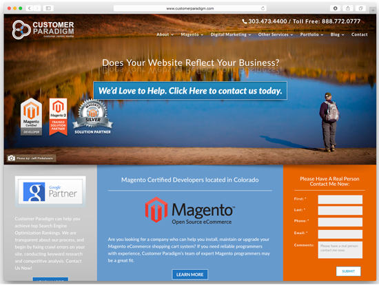 View live version of our themo-responsive site - Chilly / Fall Version >>