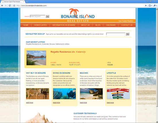 Bonaire Island Real Estate - Art and Anna