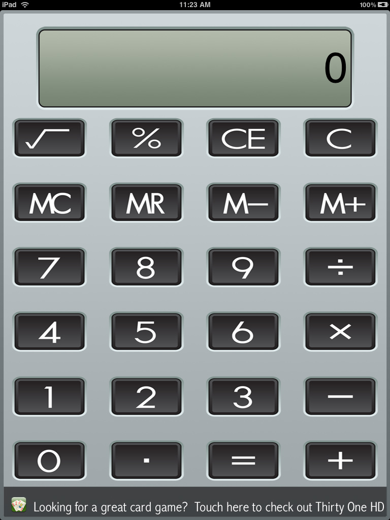 iPad Calculator XL